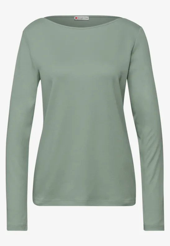 T-shirt en couleur unie dark serene green