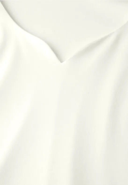 T-shirt avec encolure en cœur off white