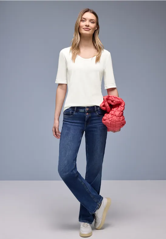 Shirt met omslag off white