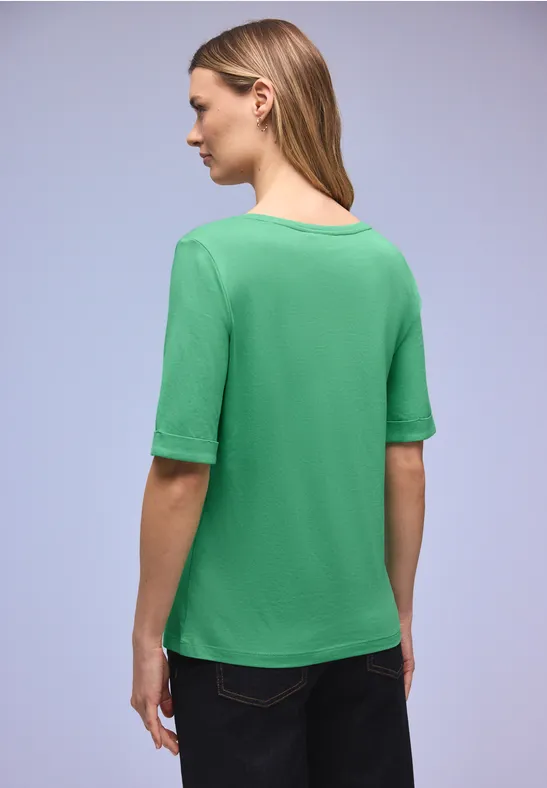 Shirt met omslag arcadia green