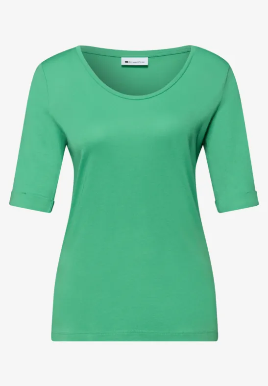 Shirt met omslag arcadia green