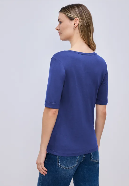 Shirt met omslag amparo blue