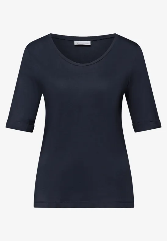 Shirt met omslag shadowed navy