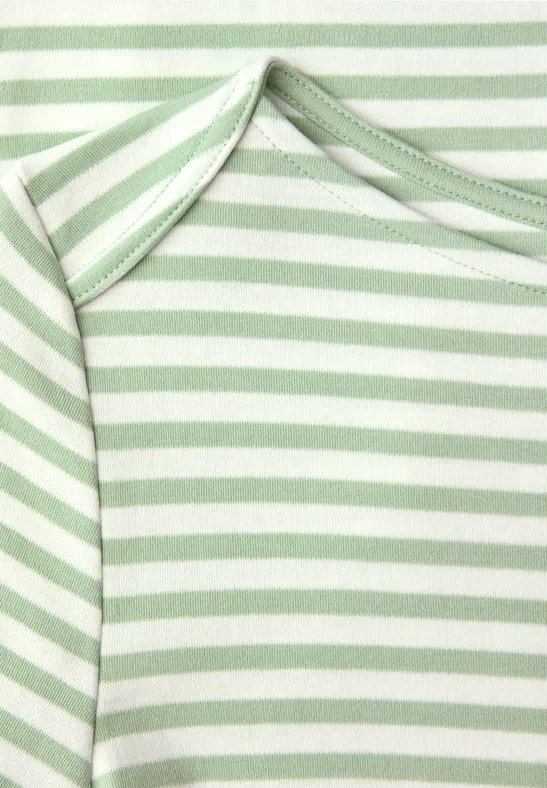Gestreiftes T-Shirt pale mint green