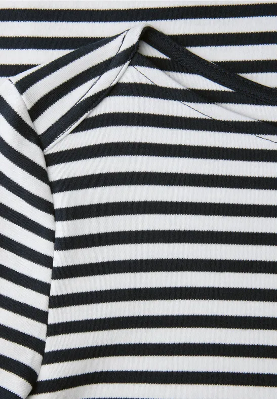 Gestreiftes T-Shirt shadowed navy