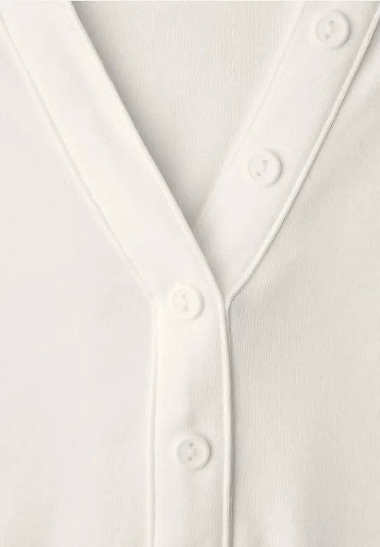 Shirt in effen kleur off white