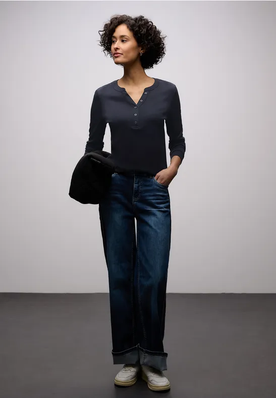 T-shirt en couleur unie shadowed navy