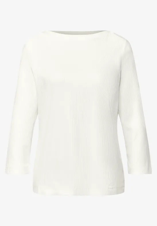 Geribd shirt off white