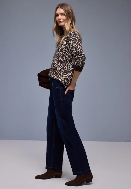 Leo jacquard shirt molten earth