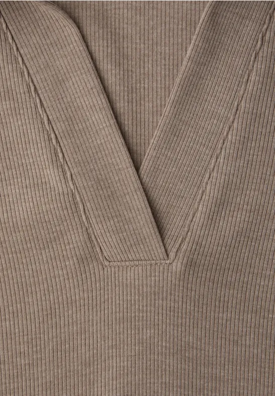 Poloshirt light terra mocha mel.