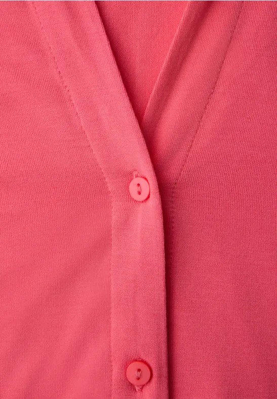 T-shirt au look chemisier striking coral