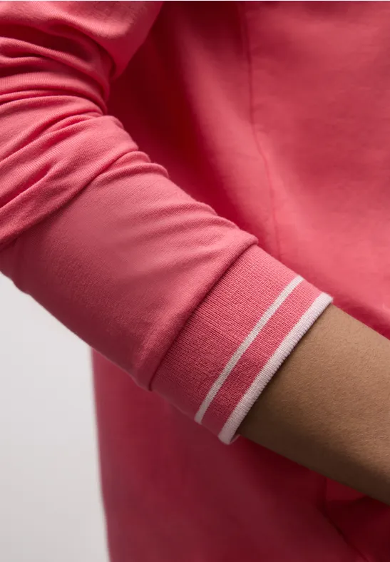 T-shirt au look chemisier striking coral