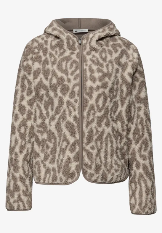 Hoodie jas light terra mocha