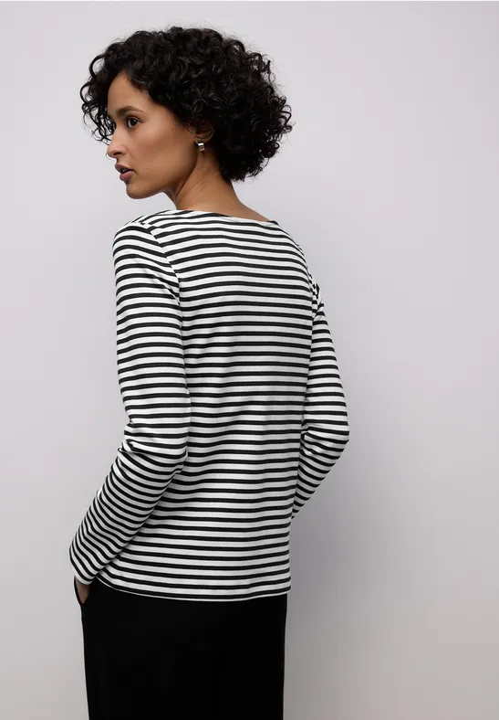 T-shirt à rayures Black