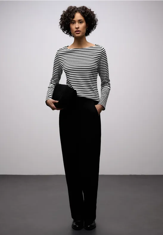 T-shirt à rayures Black