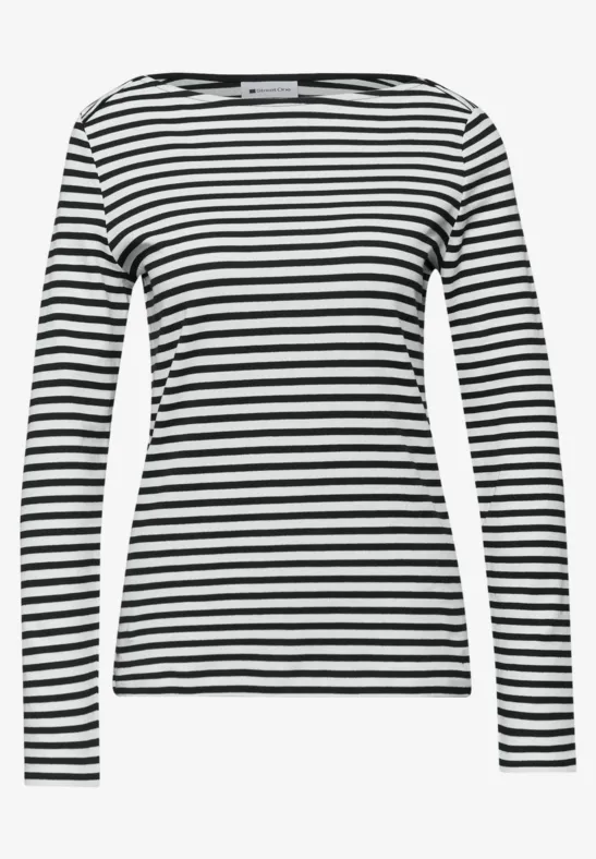 T-shirt à rayures Black