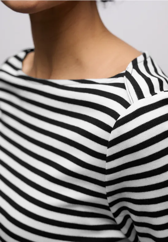 T-shirt à rayures Black