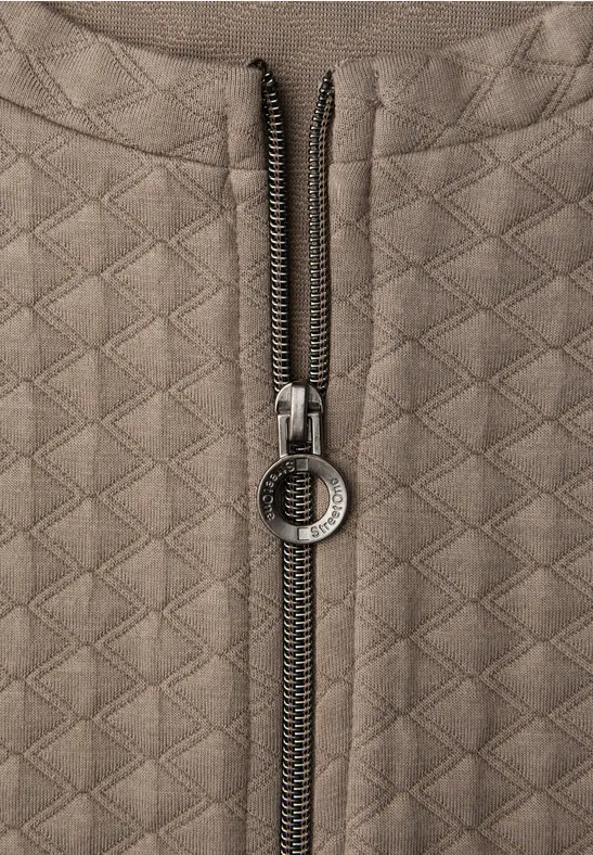 Jas met rits light terra mocha