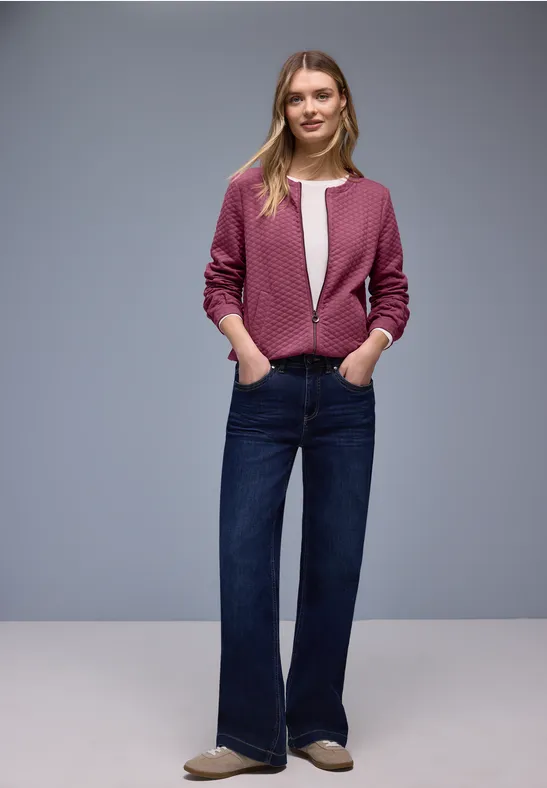 Jas met rits dark clouded blush