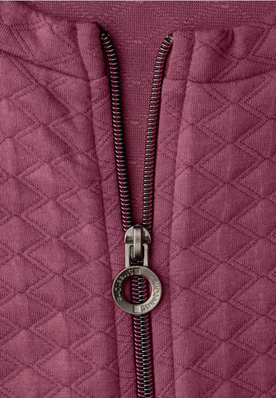 Jas met rits dark clouded blush