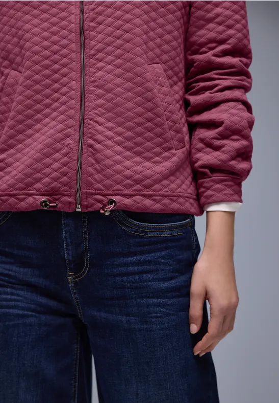 Jas met rits dark clouded blush