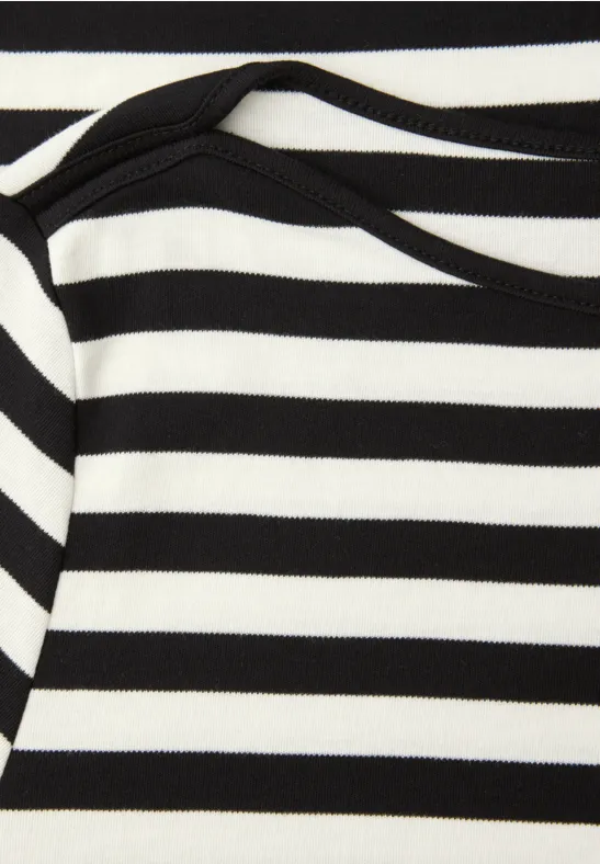 T-shirt à rayures Black