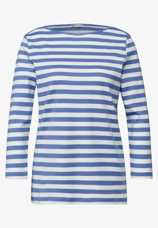 Gestreept shirt bonnet blue