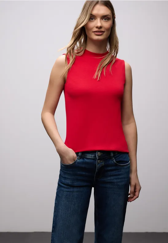 Basic Top salsa red