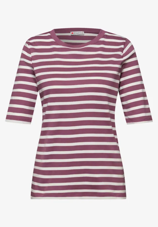 T-shirt à rayures dark clouded blush