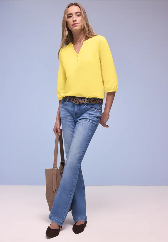 T-shirt au look tunique bloom yellow