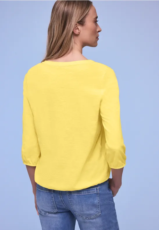 T-shirt au look tunique bloom yellow
