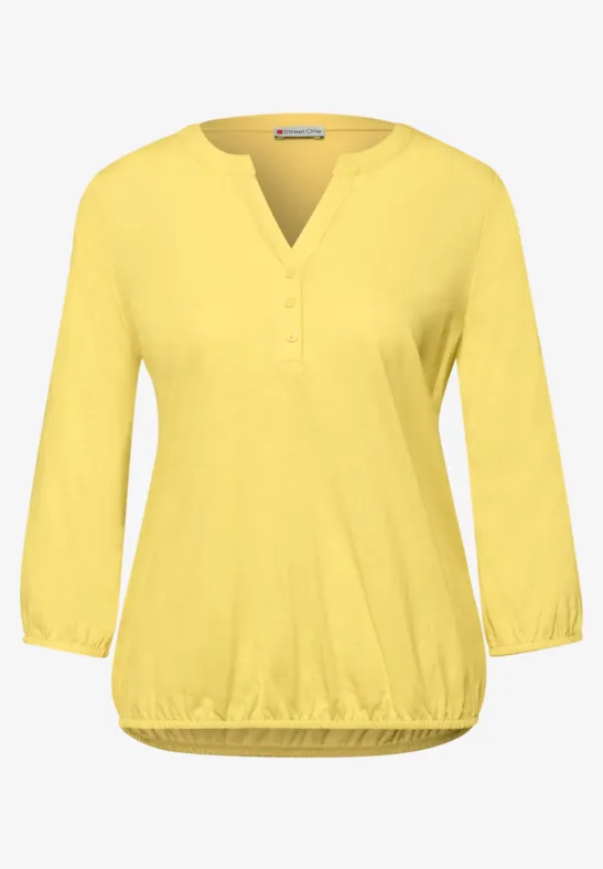 T-shirt au look tunique bloom yellow