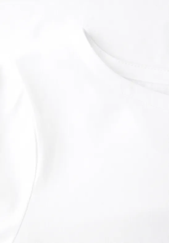 Basic T-Shirt mit U-Boot-Ausschnitt White
