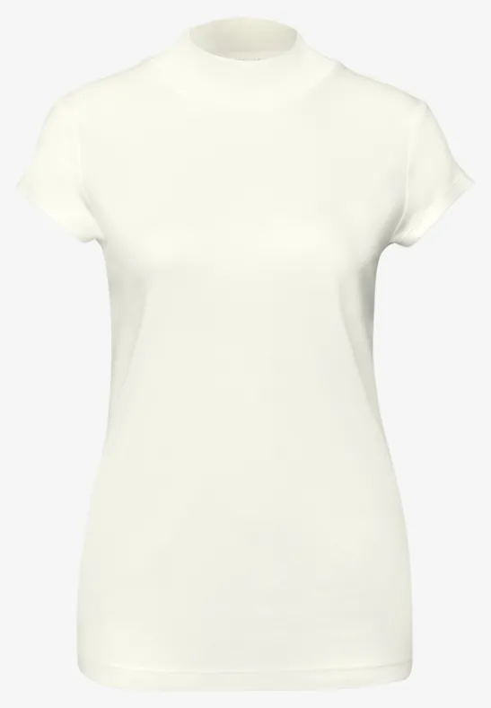 T-shirt de base avec Turtle Neck off white