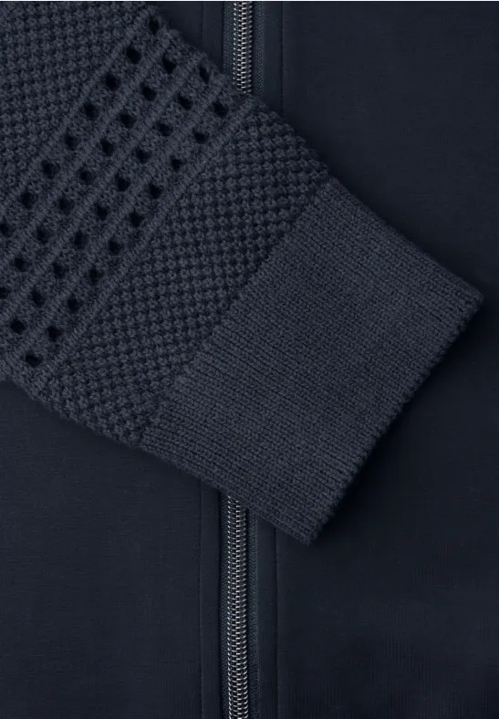 Langarm Jacke im Silk-Look shadowed navy