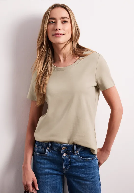 T-shirt de base timeless beige