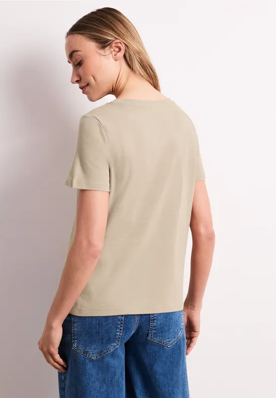 T-shirt de base timeless beige