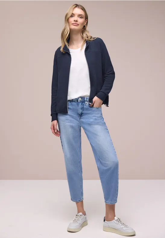 Veste à manches longues avec Turtle Neck shadowed navy