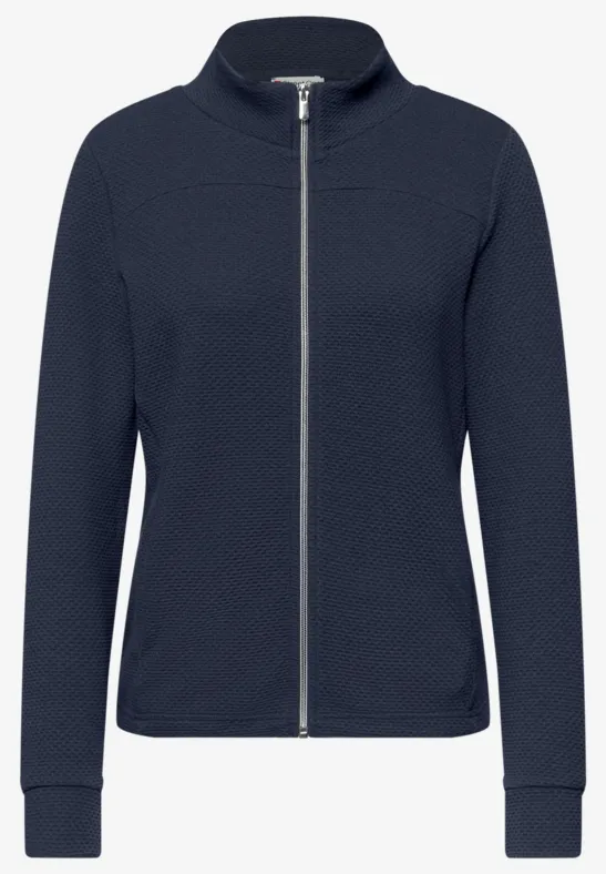 Veste à manches longues avec Turtle Neck shadowed navy