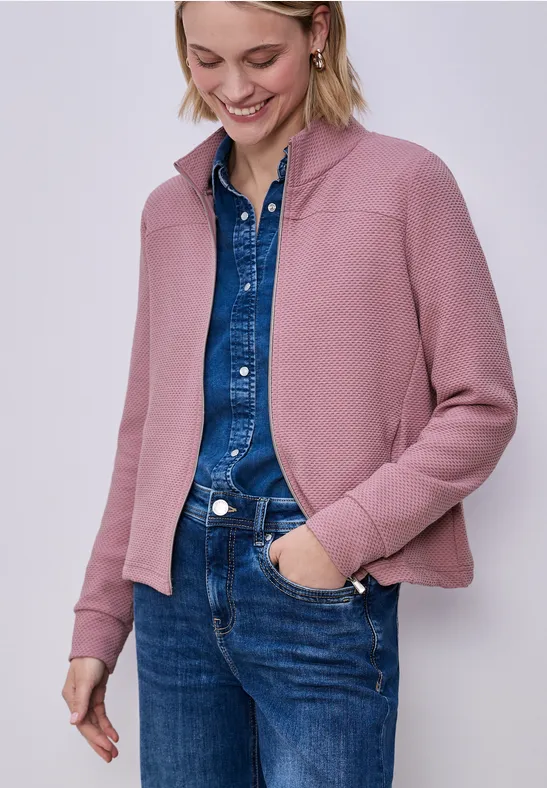 Veste à manches longues avec Turtle Neck clouded blush