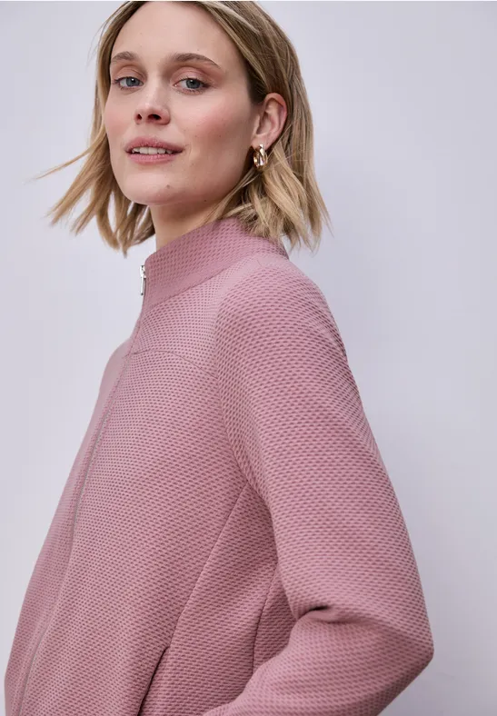 Veste à manches longues avec Turtle Neck clouded blush