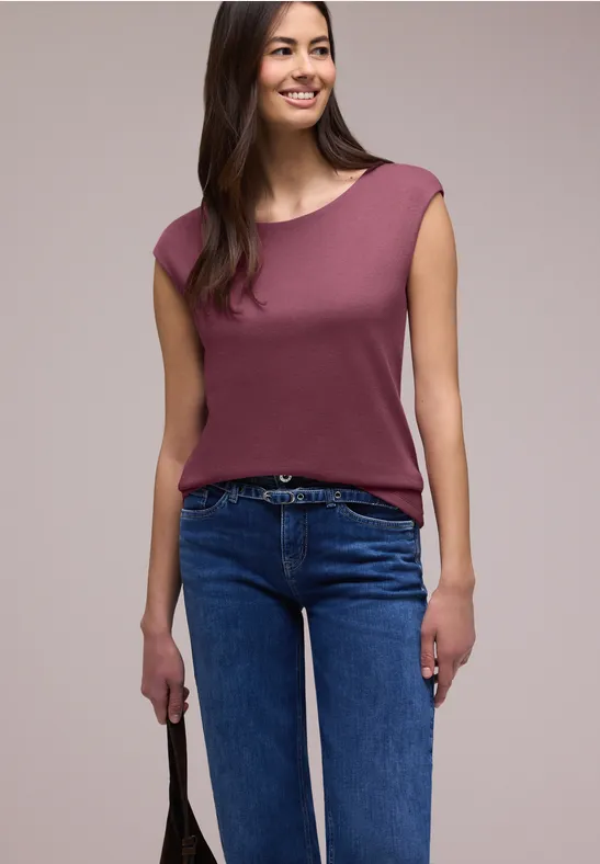 Basic shirt dark clouded blush