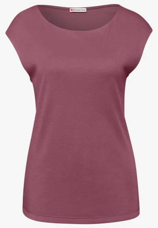 Basic shirt dark clouded blush