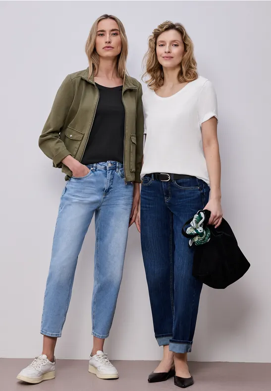 Basic T-Shirt mit Kurzarm im 2er-Pack white/black