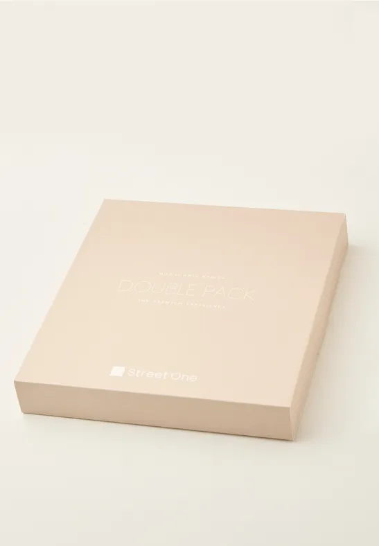 T-Shirts mit Herzausschnitt im 2er-Pack black/dark clouded blush