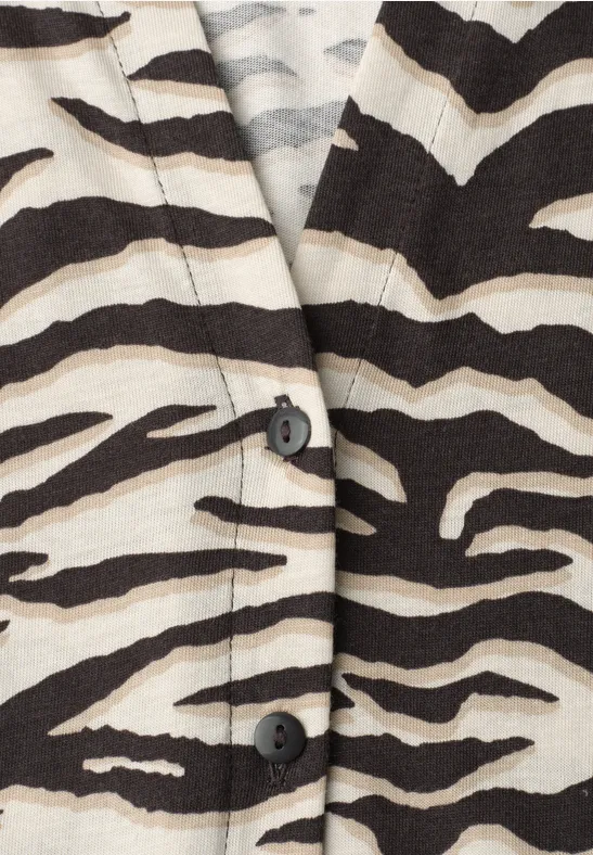 Shirt met hangende schouder in blouselook espresso brown