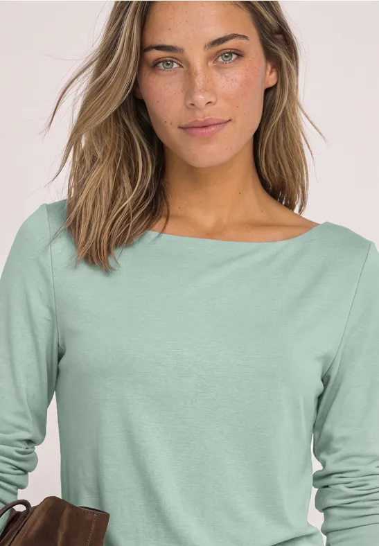 Street One Basic shirt met boothals LANEA