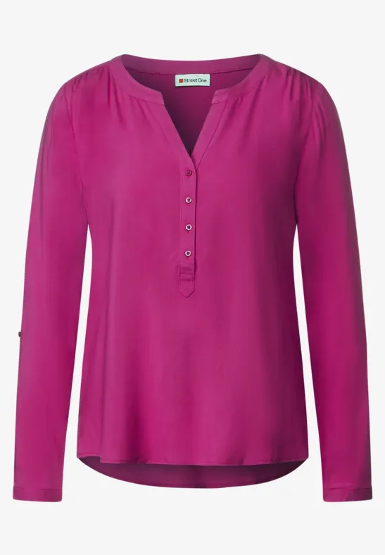 Bluse im Tunikastyle magenta pink