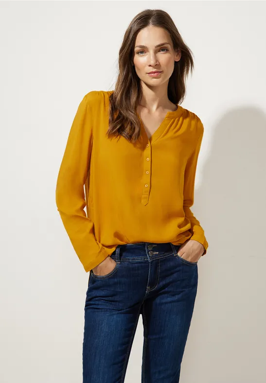 Bluse im Tunikastyle tanned yellow