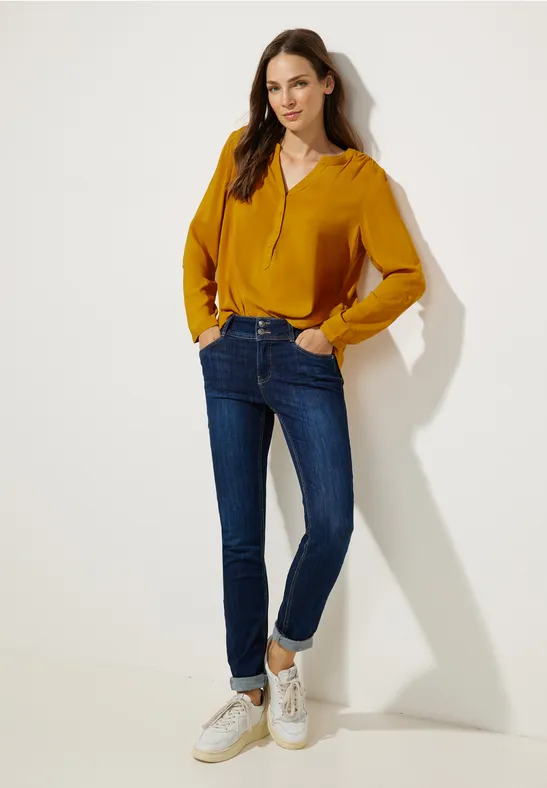 Bluse im Tunikastyle tanned yellow